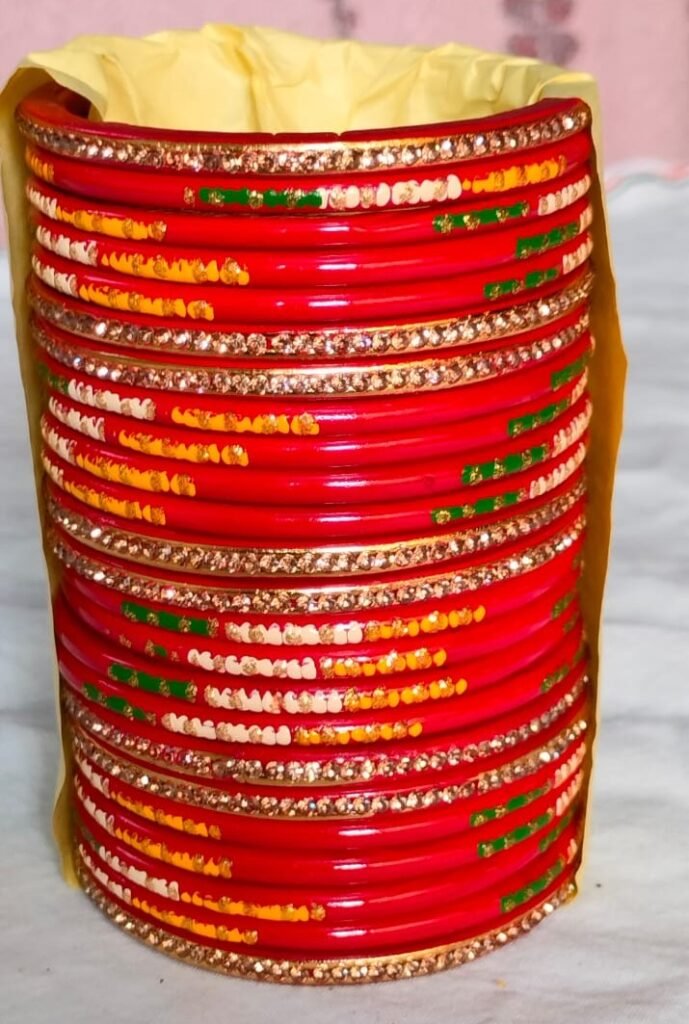 mithila lakhi beaded lac bangles – festive edition